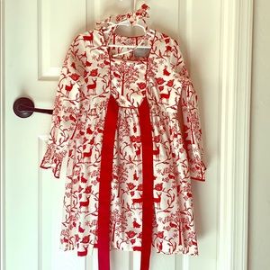 Eleanor Rose Christmas Dress w/matching headband
